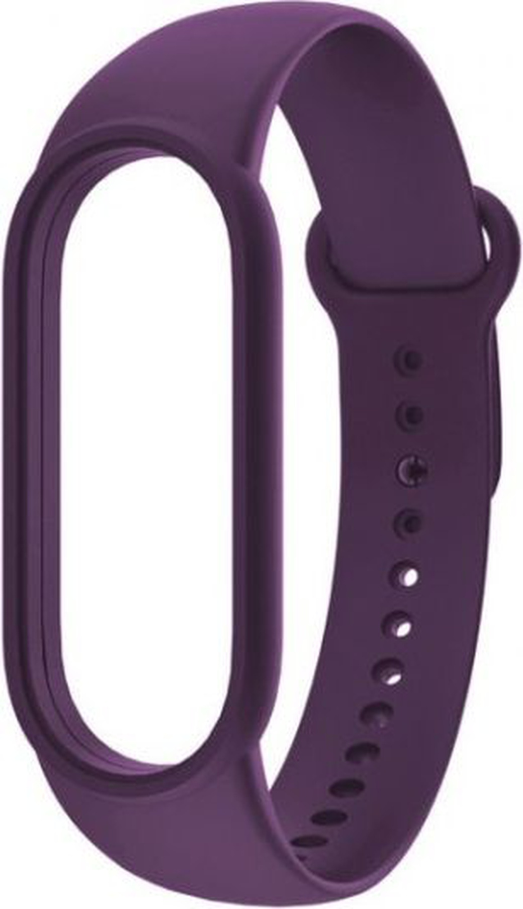 Ремешок силиконовый для Mi Band 5, фиолетовый фото