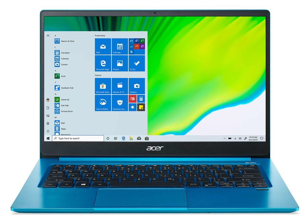 Ноутбук Acer Swift 3 SF314-59-55T0 (Intel Core i5 1135G7 2400MHz/14"/1920x1080/8GB/512GB SSD/Intel Iris Xe Graphics/Win 10 Home), синий фото