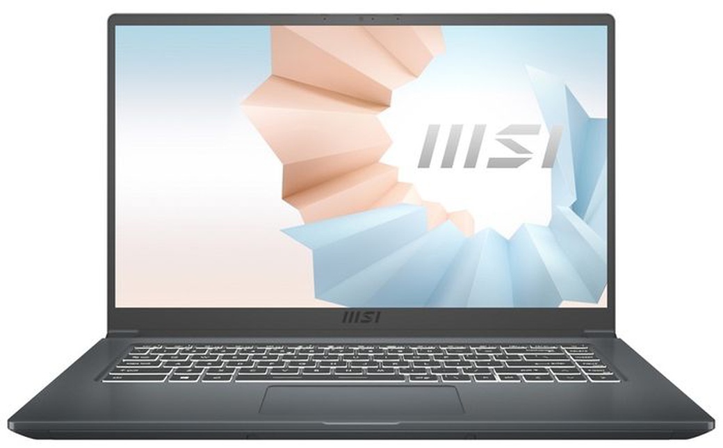 Ноутбук MSI Modern 14 B11MOU-863RU (Intel Core i7 1195G7/14"/1920x1080/8GB/512GB SSD/Intel Iris Xe graphics/W10), серый фото