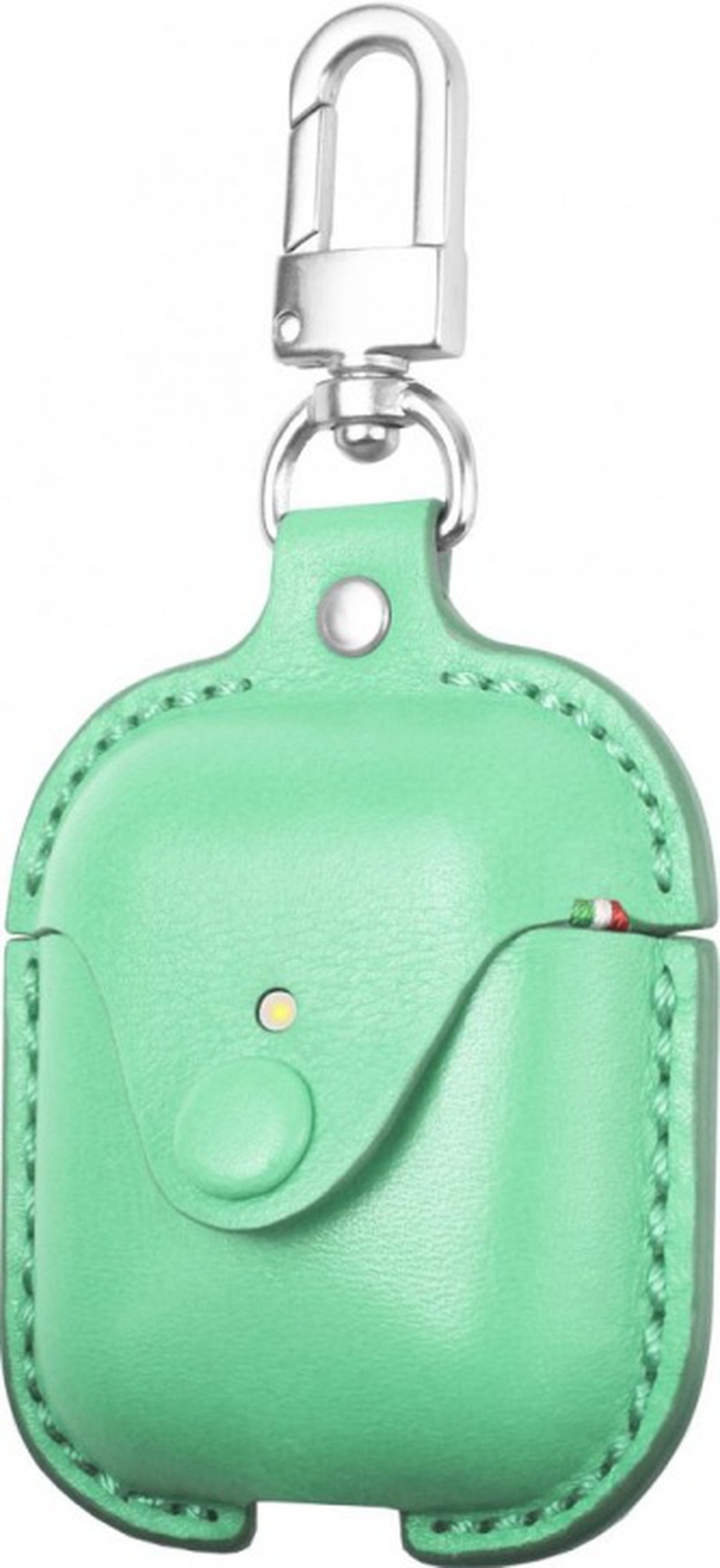 Чехол кожаный Cozistyle для наушников Apple AirPods 1/2, зеленый фото