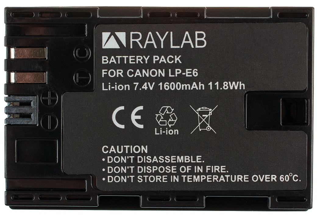 Аккумулятор Raylab RL-LPE6 1600мАч фото