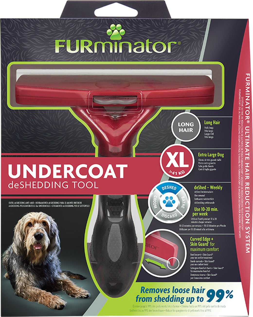 Фурминатор FURminator XL для гигантских собак с длинной шерстью фото