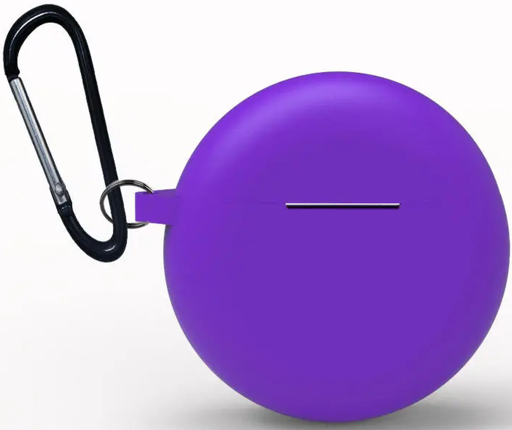 Силиконовый чехол Bakeey с брелком для Huawei Freebuds 3, фиолетовый фото