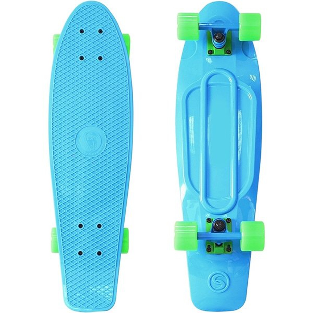 Y-Scoo Big Fishskateboard 27" - скейтборд с сумкой Blue-Green фото