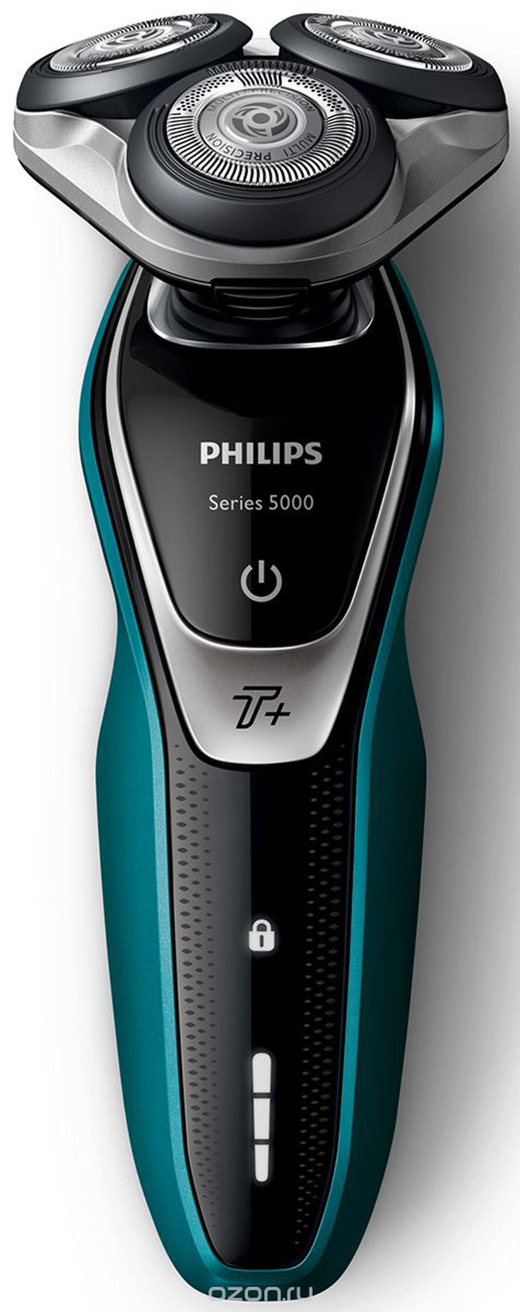 Бритва роторная Philips S5530/06 реж.эл.:3 питан.:аккум. голубой/черный фото