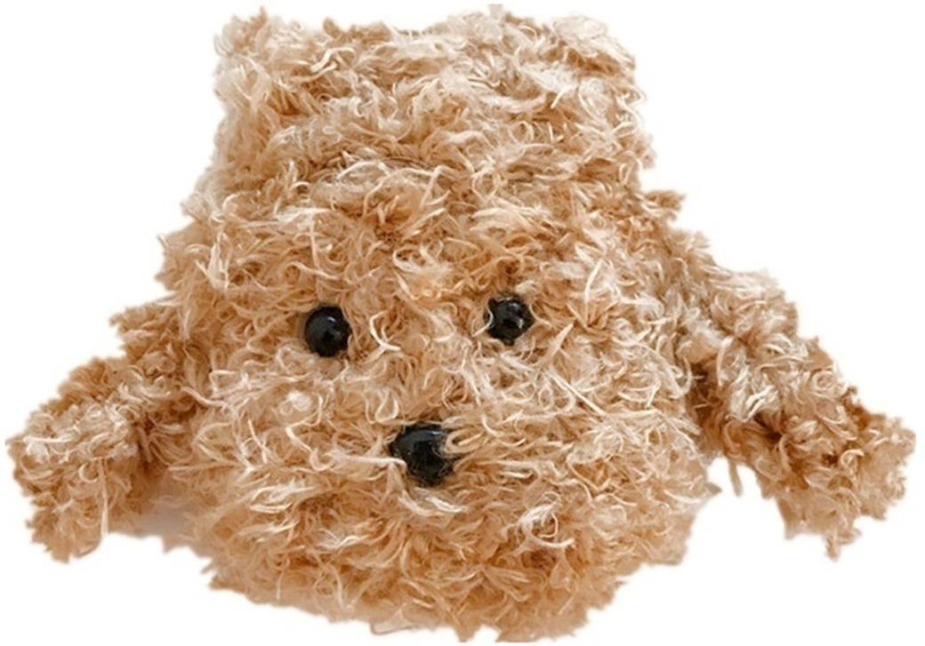 Защитный чехол Teddy Dog для наушников Airpods, светло-коричневый фото