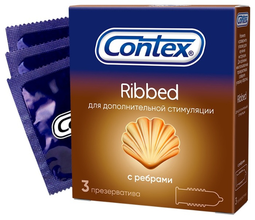 Презервативы Контекс Ribbed (ребристые) №3 фото