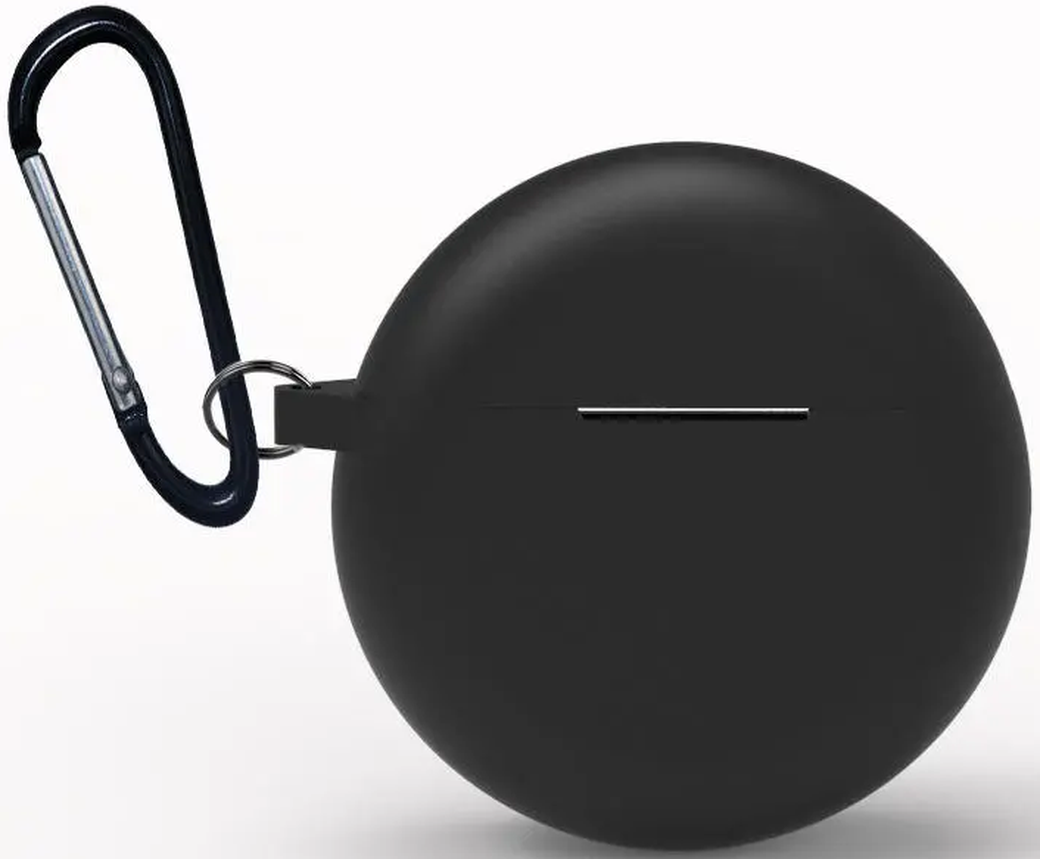 Силиконовый чехол Bakeey с брелком для Huawei Freebuds 3, черный фото