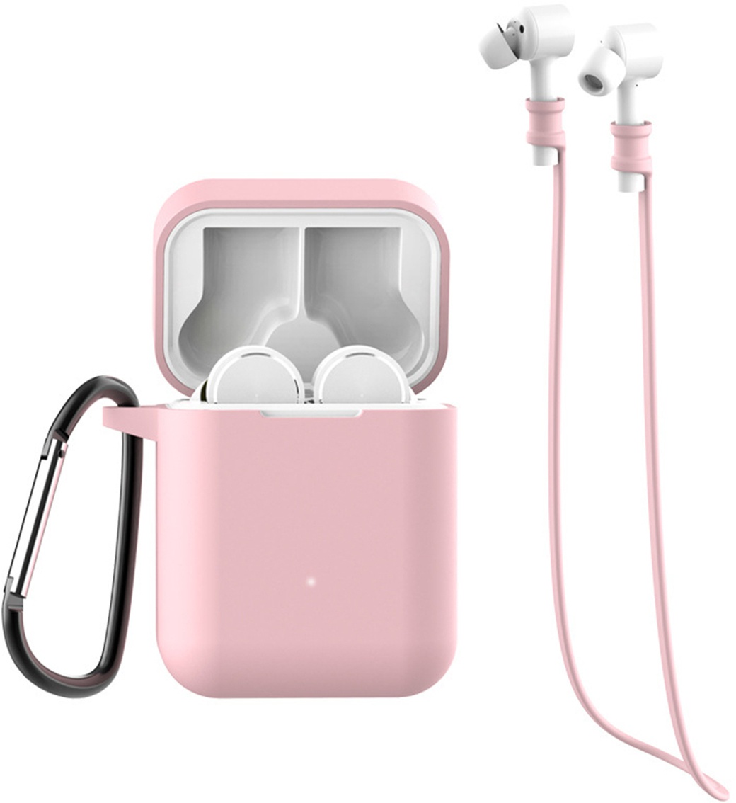 Чехол для беспроводной гарнитуры Bakeey 3 в 1 Xiaomi Air Bluetooth, розовый фото