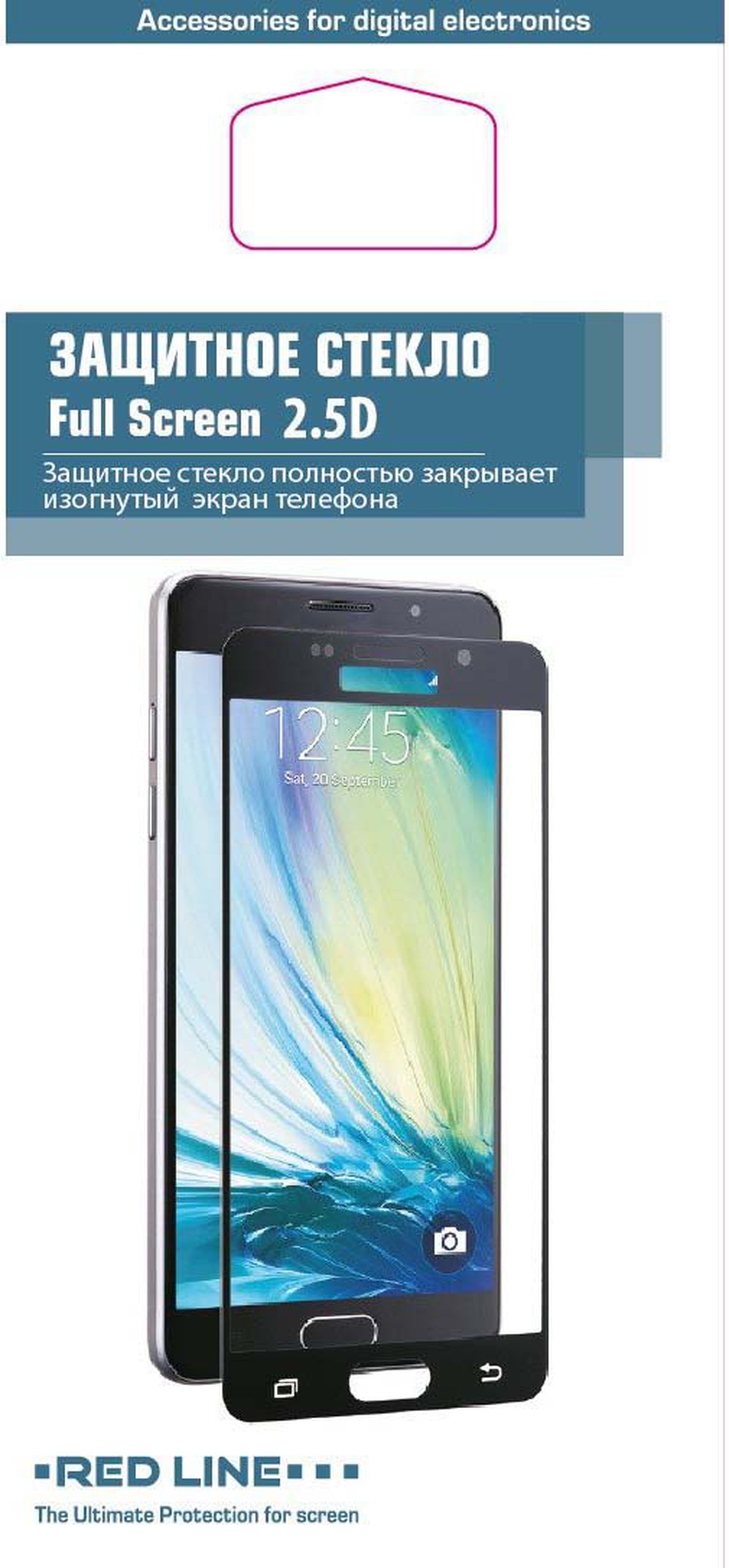 Защитное стекло для Xiaomi Mi6 Full Screen черный, Redline фото