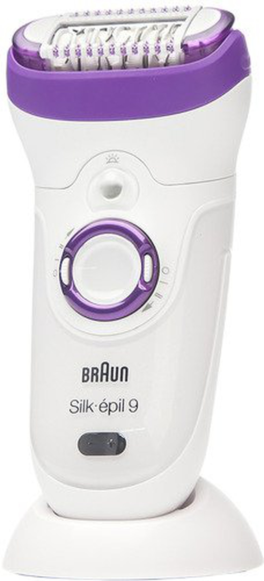 Эпилятор Braun 9579 скор.:2 насад.:7 от аккум. белый/фиолетовый фото