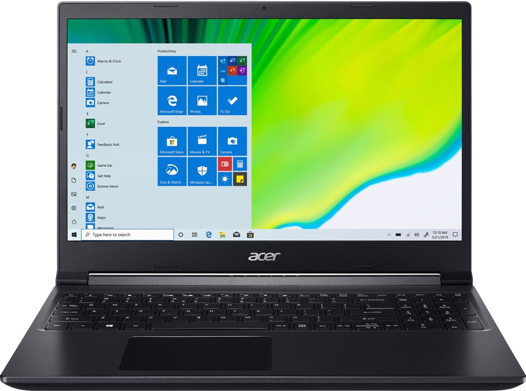 Ноутбук Acer Aspire 7 A715-41G--R1JL (AMD Ryzen 7 3750H 2300MHz/15.6"/1920x1080/8GB/256GB SSD/NVIDIA GeForce GTX 1650 4GB/Windows 10 Home) , черный фото