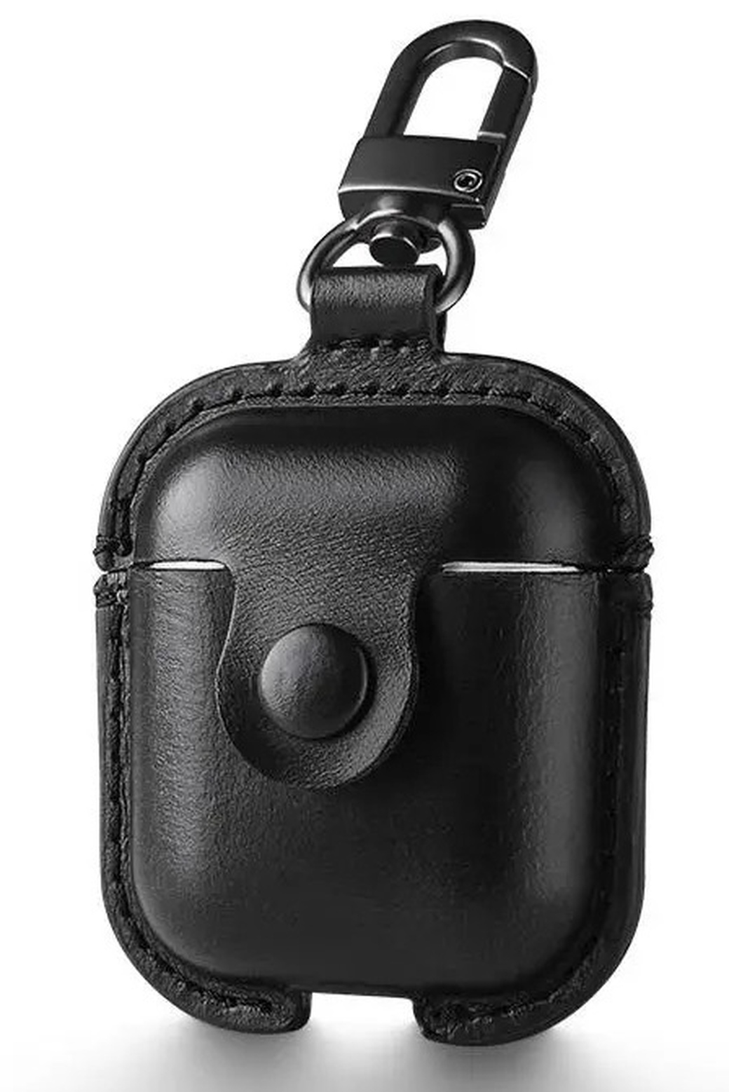 Кожаный чехол Usams US-BH475 для наушников Airpods TWS, черный фото