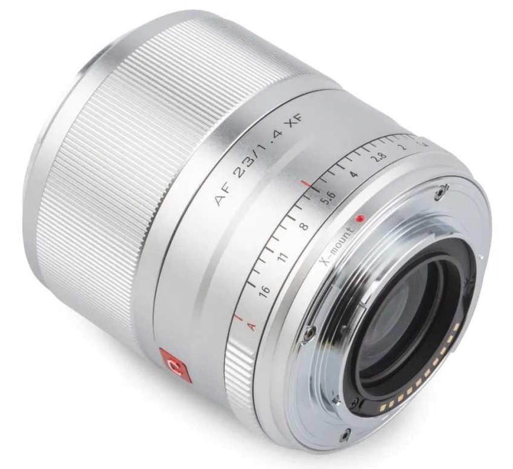 Объектив Viltrox 23mm f/1.4 STM для Fujifilm X серебро фото
