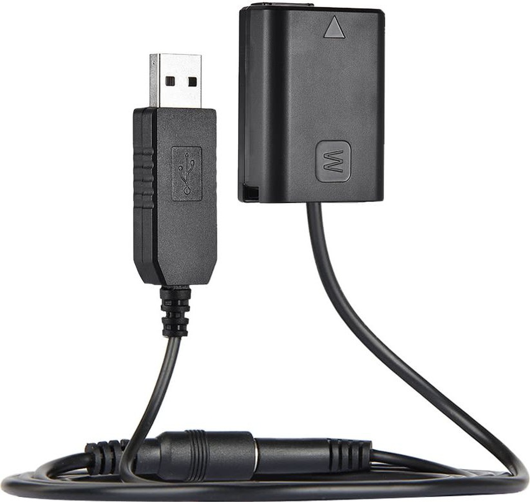 Понижающий кабель Andoer NP-FW50, USB-адаптер постоянного тока для AC-PW20 для Sony NEX-3/5/6/7 Series A33/A37/A35/A55/a7/a7R/a7II/A6000/A6300 фото