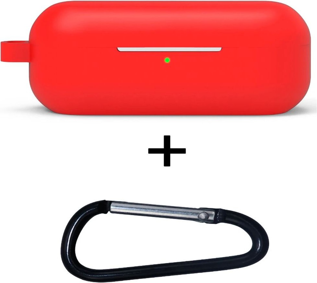 Защитный силиконовый чехол Bakeey для Huawei FreeBuds Lite, красный фото