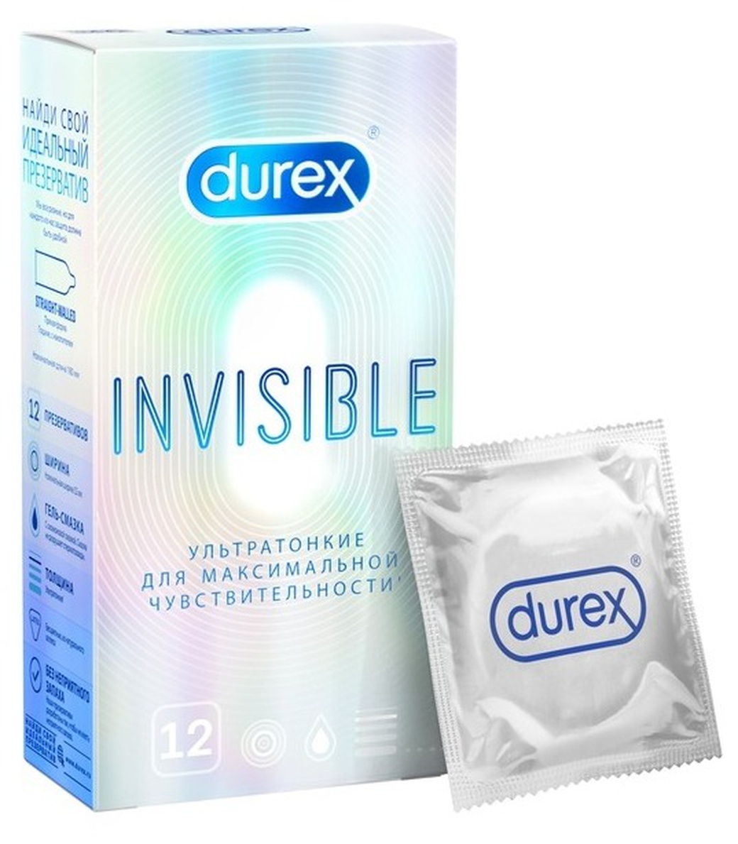 Презервативы Дюрекс Invisible (у/тонкие) №12 фото