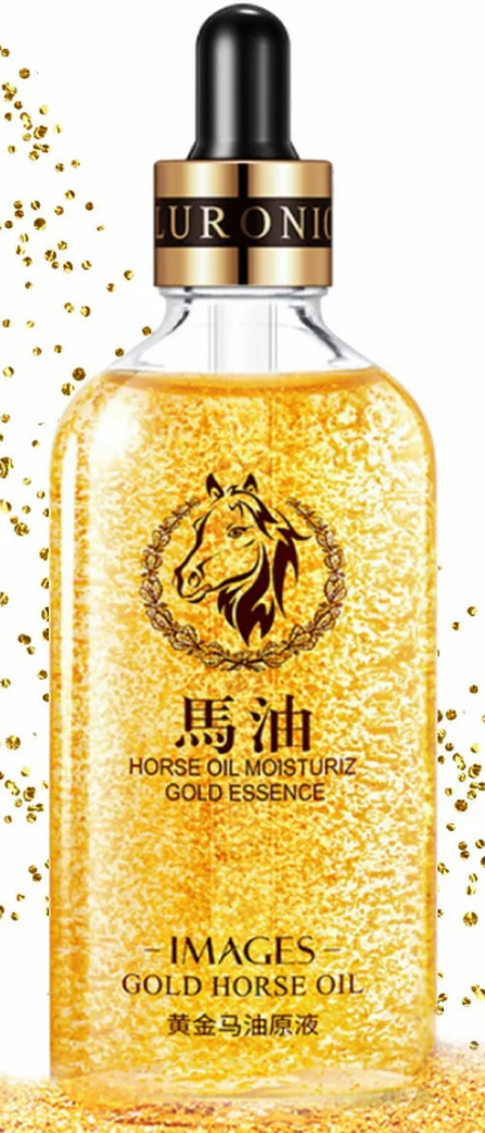 Gold essence. Horse Oil Moisturiz Gold Essence. BEOTUA 24k goldleaf Hyaluronic acid сыворотка для лица с 24-каратным золотом и гиалуроновой кислотой. Сыворотка с частицами золота. Масло для лица с золотыми частицами.